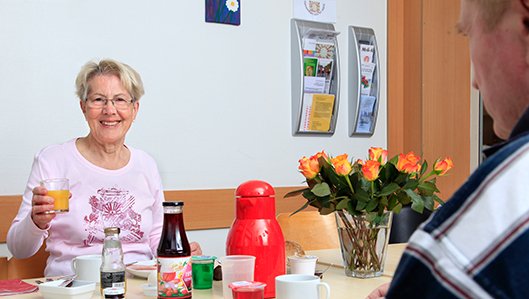 Frühstück in der Klinik für Altersmedizin am Knappschaftskrankenhaus Lütgendortmund