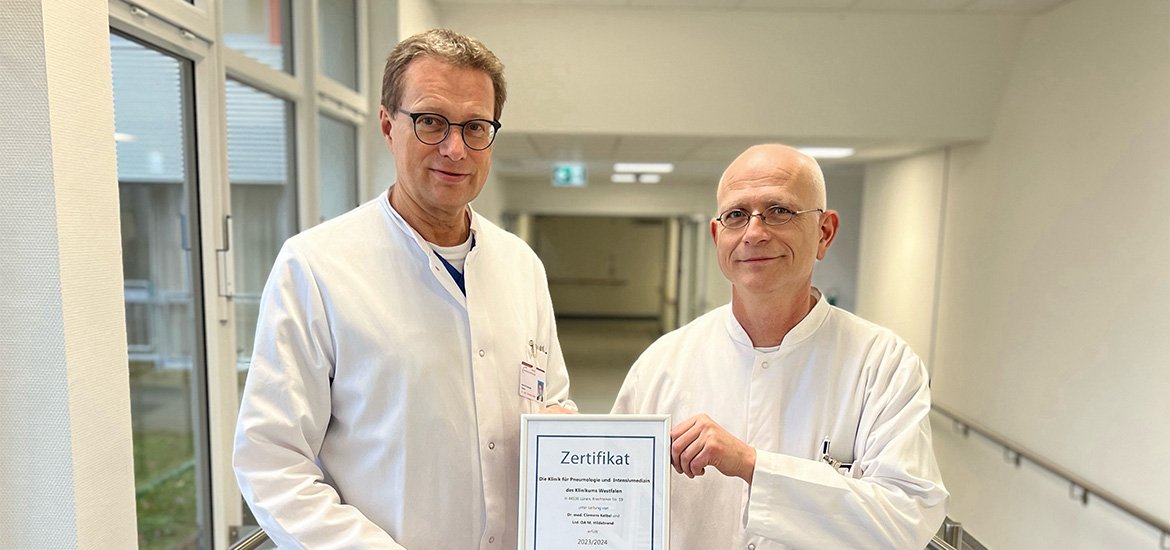 Chefarzt Dr. Clemens Kelbel und der Leitende Oberarzt Markus Hildebrand