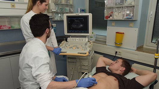 Ausbildung am Ultraschallgerät